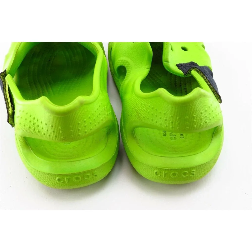 Crocs‎ Youth Girls Shoes Size 1 M Green Sport Synthetic